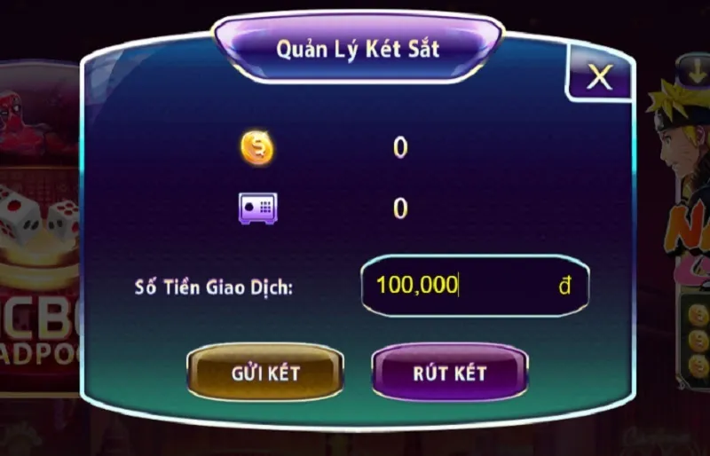 Người chơi có thể sử dụng két sắt 789Club để nạp rút tiền