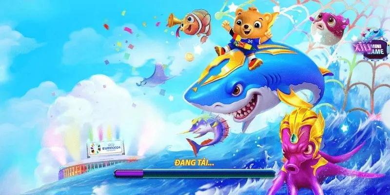 Sảnh chơi với giao diện đẹp, giúp hòa mình vào đại dương xanh thẳm