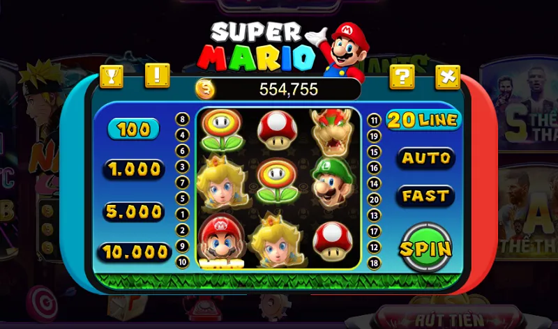 Bạn sẽ trúng thưởng nếu quay trúng 3 biểu tượng giống nhau trên dòng thắng