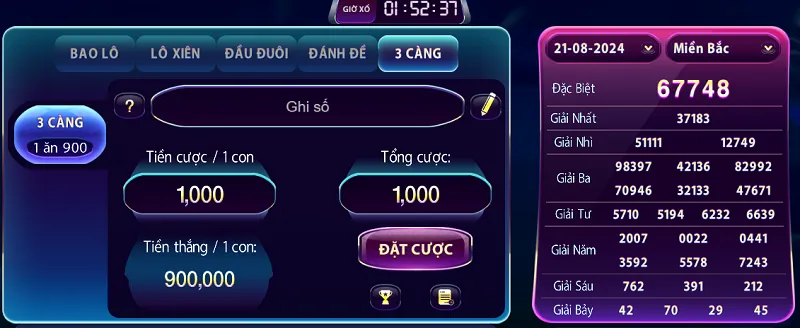 Có nhiều hình thức cược lô đề siêu tốc để người chơi lựa chọn