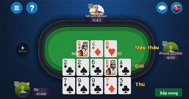 Áp dụng một số chiến thuật để chơi Mậu binh hiệu quả