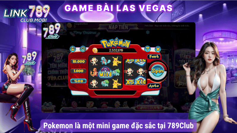 Pokemon là một mini game đặc sắc tại 789Club