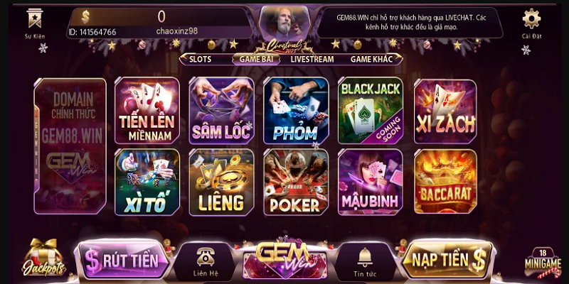 Nhiều loại hình hấp dẫn, đa dạng nội dung trong trò chơi Gemwin